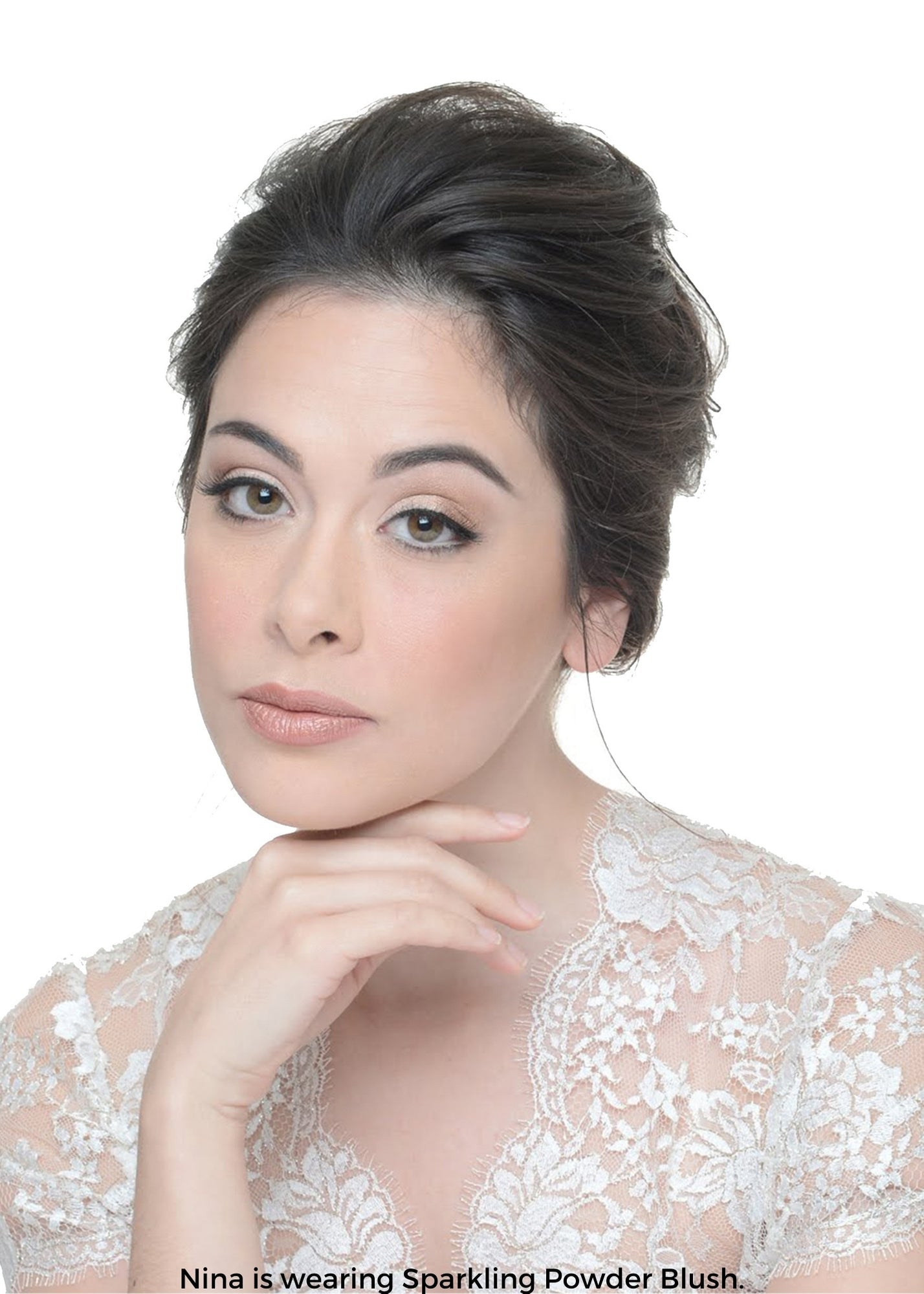 Sparkling Powder Blush - a perfect peachy pink with shuttle shimmer - Alayne Curtiss Bridal Beauty